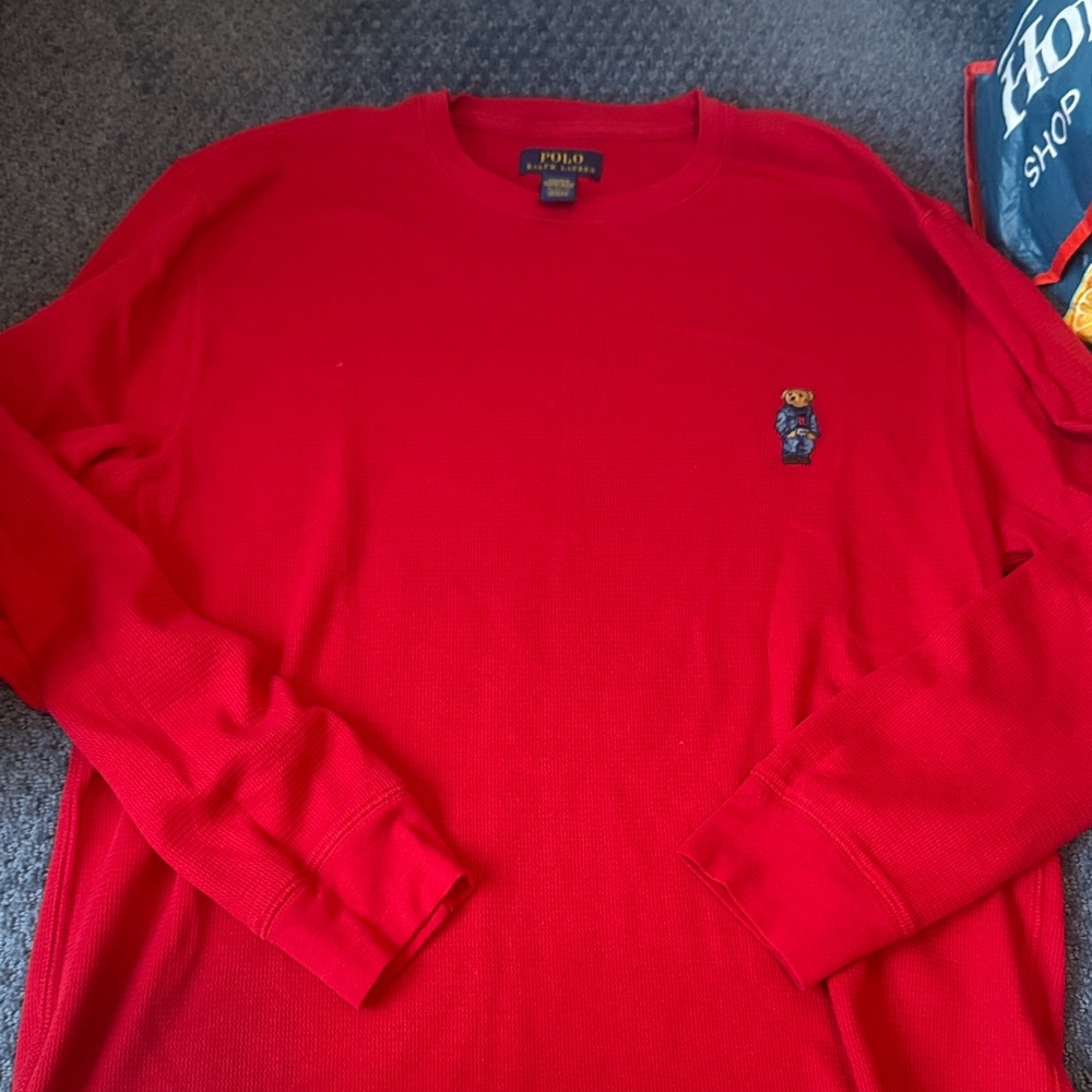Polo by Ralph Lauren Vibrant Red Crewneck